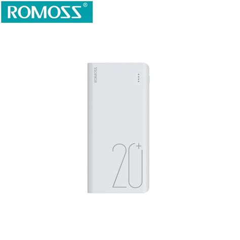 Romoss Sense Plus Mah Qc Type C Power Bank White Shopee