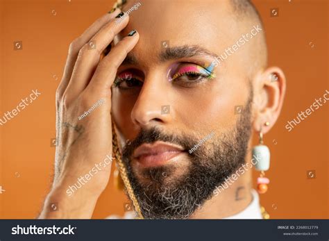 Trendy Black Latin Gay Man White Stock Photo Shutterstock