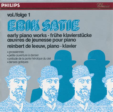 Erik Satie Reinbert de Leeuw Early Piano Works Frühe