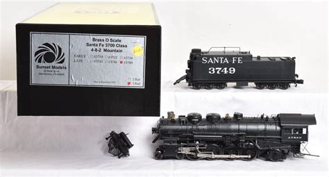 Sold Price Sunset Models 3rd Rail 3749 Atsf 3700 Class 4 8 2 Mountain