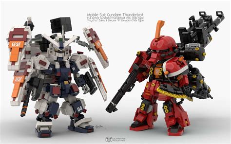 FA 78 Full Armor Gundam Vs MS 06R Psycho Zaku R Gunpla