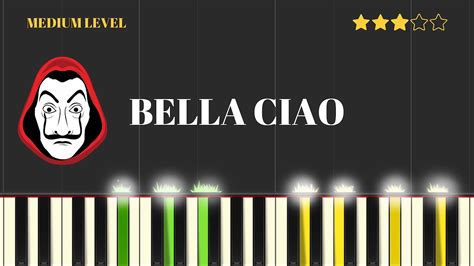 Bella Ciao La Casa De Papel Money Heist Easy Piano Tutorial