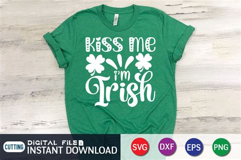 Kiss Me Im Irish SVG Cut File Graphic By FunnySVGCrafts Creative Fabrica