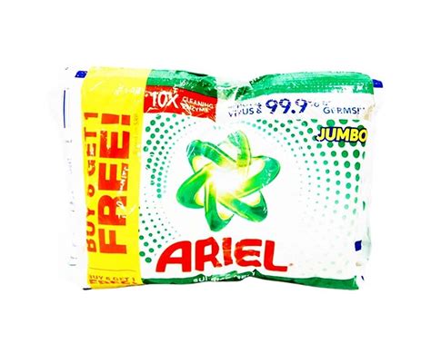 Ariel Sunrise Fresh Jumbo Detergent Powder 6 1 Sachets X 70g