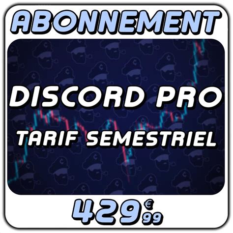 Abonnement Discord Semestriel Captain Trading