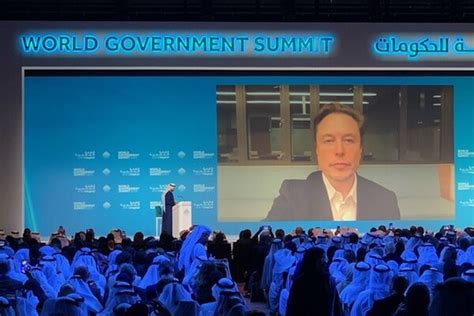 Dubai Summit Elon Musk Against The Idea Of World Government