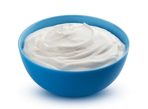 Premium Photo Fresh Greek Yogurt Isolated On White