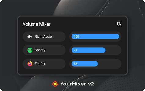 Github Jax Coreyourmixer Extremely Customizable Volume Control For