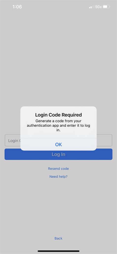 Cannot access my account to get the code from the code generator. Not