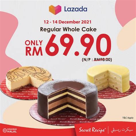 Secret Recipe Lazada Sale Whole Cakes Rm Dec