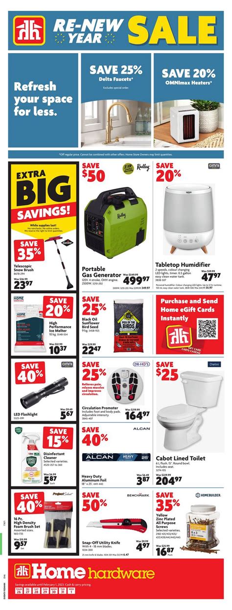 Home Hardware Flyer On January February