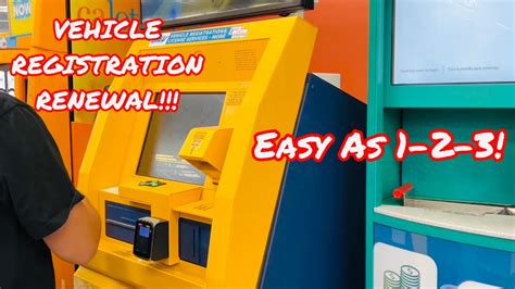 How To Renew Your Vehicle Registration Using The Self Serve Dmv Kiosk