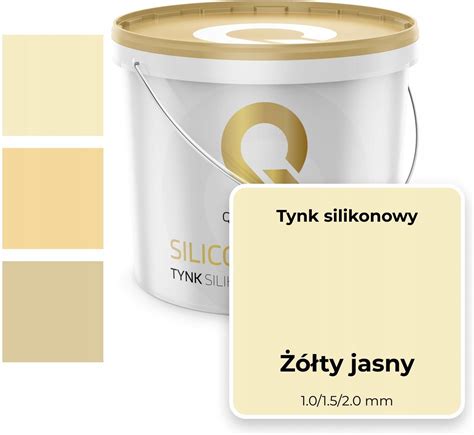 Tynk Q Cover Tynk Silikonowy Kolor Żółty Jasny 25Kg Opinie i ceny na