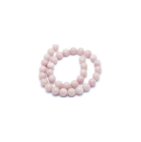 Opale Rose Fil De Perles Naturelles Rondes Minerals Store