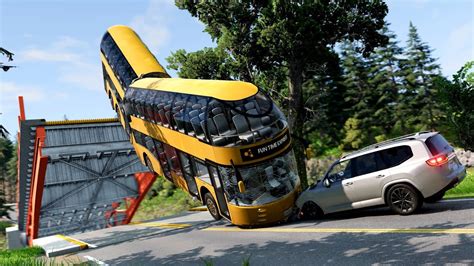 Articulated Bus Crashes 5 BeamNG Drive YouTube