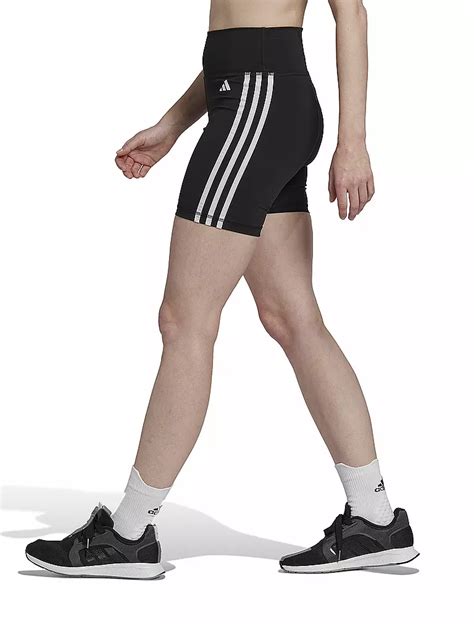 ADIDAS Damen Fitnesstight Essentials 3 Streifen High Waisted Schwarz