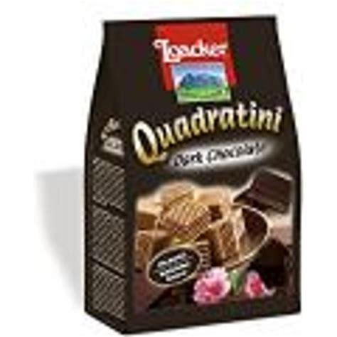 Loacker Quadratini Crispy Wafers Dark Chocolate G Shopee Singapore