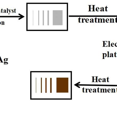 Schematic diagram of selective electroless copper plating procedure ...