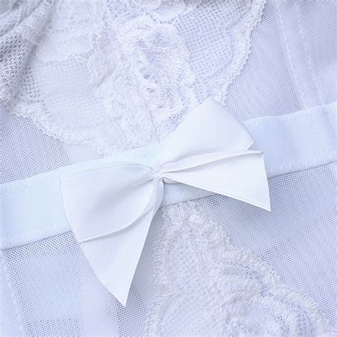 White Lace Overbust Corset Bustier Plus Size Lingerie For Women Sexy Push Up Best Crossdress