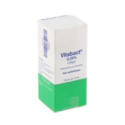 Vitabact unidoses Collyre antiseptique Yeux rouges et irrités