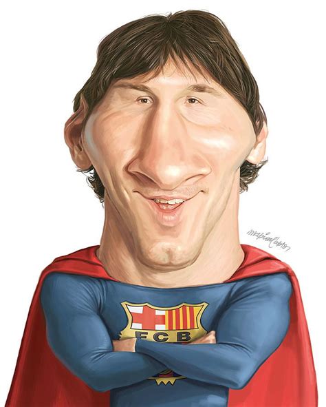 Caricatura De Messi Celebrity Caricatures Funny Caricatures Caricature