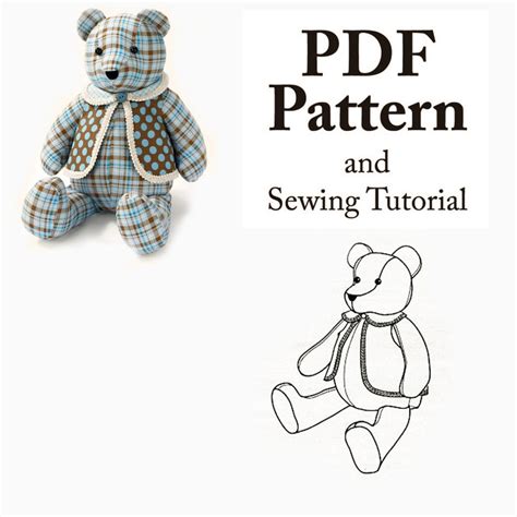 Simplicity A2115 Pattern Memory Bear Sewing Pattern Memorial Etsy Canada