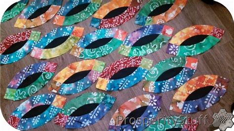 ProsperityStuff Quilts That Batik Modern Double Wedding Ring Quilt