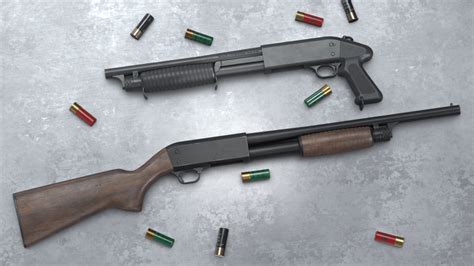 Ithaca Model 37 Shotgun Cgtrader