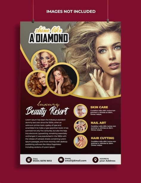 Modèle De Flyer De Concept De Maquillage De Salon De Beauté Psd Psd Premium