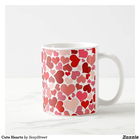 Cute Hearts Coffee Mug Coffee Heart Mugs Valentines