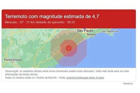 Tremor De Terra No Interior E Litoral De Sp Vira Principal Assunto Da Web