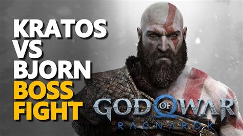 Kratos Vs Atreus Bjorn Boss Fight God Of War Ragnarok Youtube