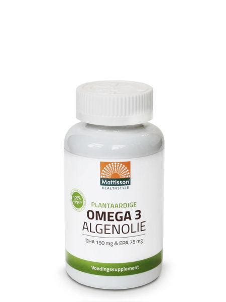 Mattisson Omega 3 Algenolie DHA150 EPA75 Kopen