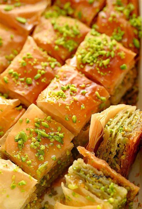 Turkish Pistachio Baklava Recipe Chefjar