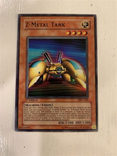 YUGIOH Z METAL TANK 1st ED HOLO MFC 006 SUPER RARE FREE SHIPPING EBay