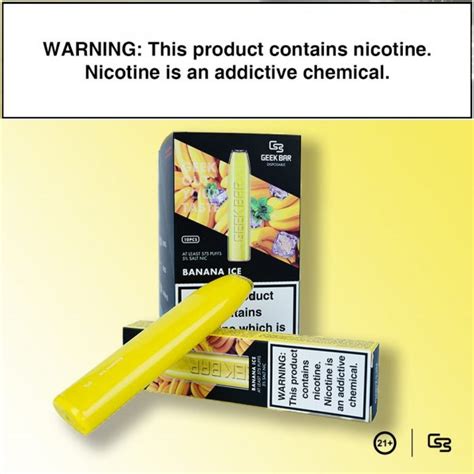 Geek Bar Banana Ice Disposable Puff Bar 20mg - Shisha Vibe