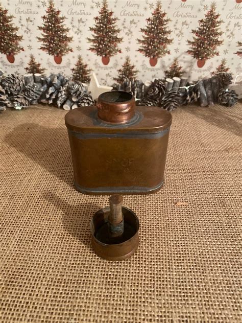 Antique Copper Glue Pot French Sncf Railway Company Metal Etsy