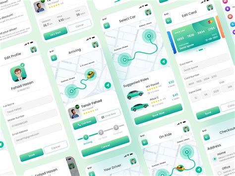 Ride Sharing Ios App Ui Design By Tanzir Fahad On Dribbble