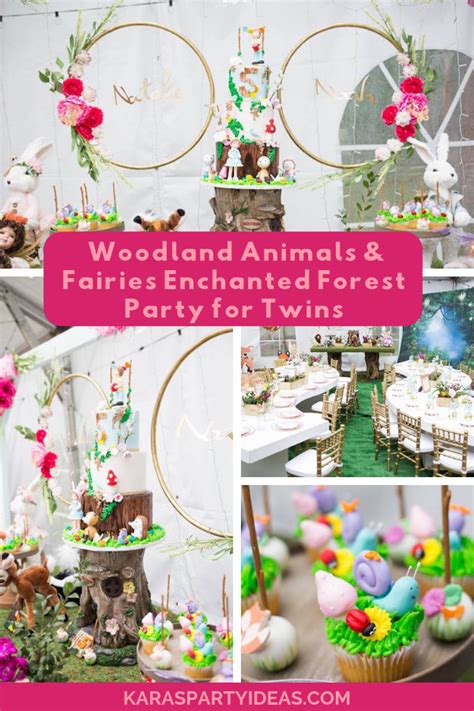 Karas Party Ideas Woodland Animals And Fairies Enchanted Forest Party