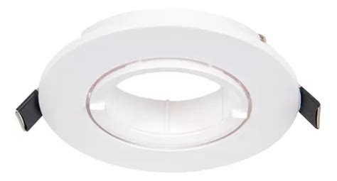 Macroled Artefacto De Embutir Redondo Movil Pvc Blanco