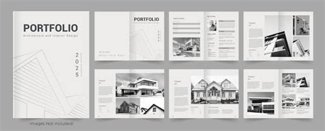 Architektur Portfolio Im A4 Standardformat Druckfertige Portfolio