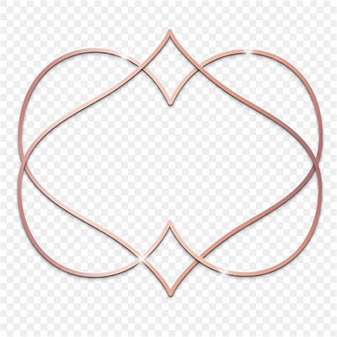 Rose Gold Border Clipart Transparent Png Hd Metal Texture Glow Rose