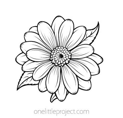 Flower Coloring Pages Free Printable Flower Coloring Off