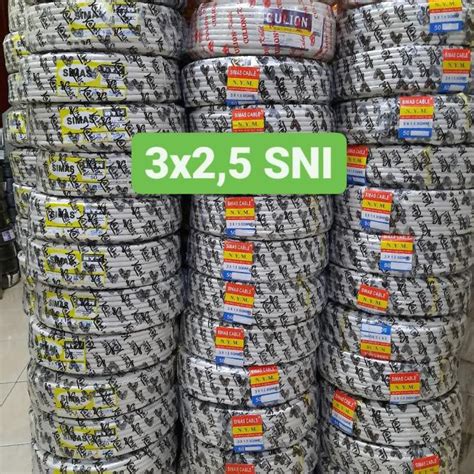 Jual Kabel Listrik Kawat Tembaga 3X2 5 50 Meter Sni Bukan Eterna