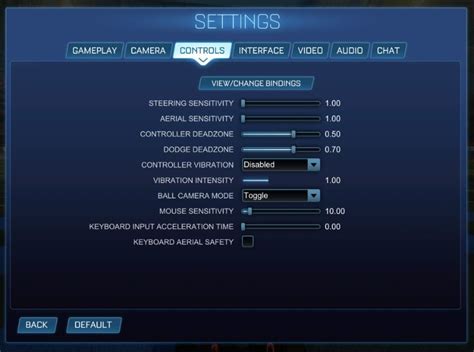 Best Rocket League Settings For Pc Console High Ground Gaming