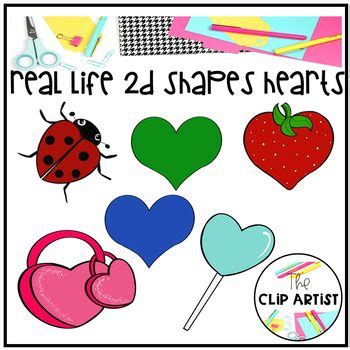 Hearts Real Life Objects 2D Shapes Clip Art 2d Shapes Shapes Clip Art