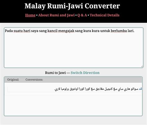 Perkataan Contoh Tulisan Rumi Ke Jawi Rumi Ke Jawi K Nbkomputer