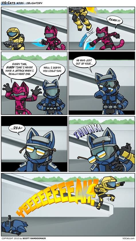 Vg Cats Updated When Youre Not Looking Halo Game Comics Cats