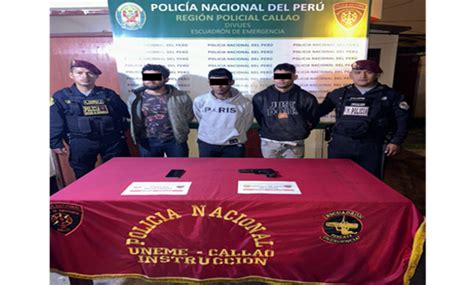 Callao Intervienen En Flagrancia Delictiva A Banda Criminal “los Malditos De Ingunza