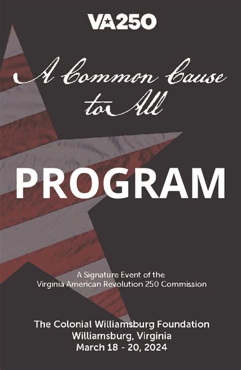 A Common Cause To All Virginia American Revolution